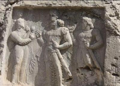 تصویر عاشقانه پادشاه ساسانی در کازرون!